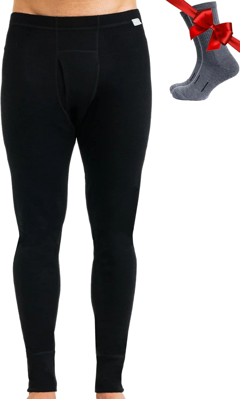 Merino Wool Men's Base Layer Pants and Socks - Rank 7 in Best Long Johns For Men of 2025