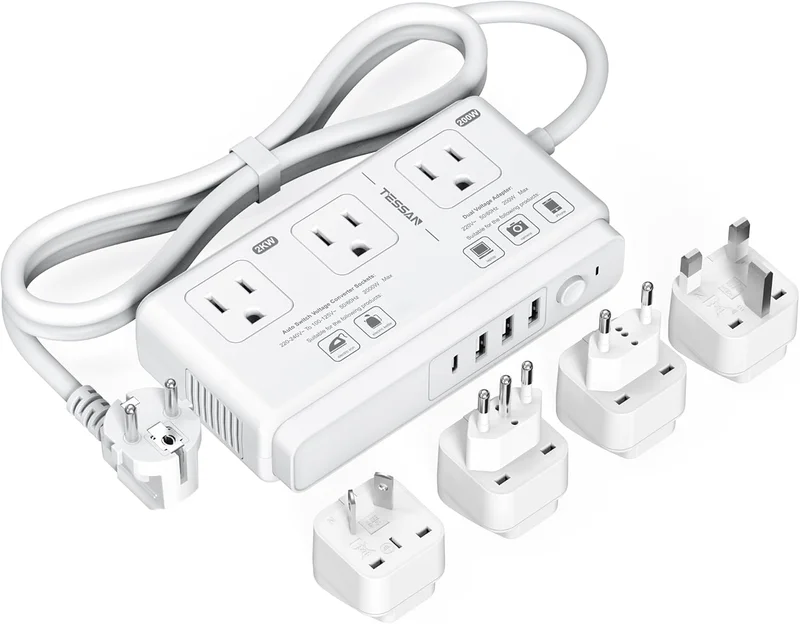 TESSAN Voltage Converter and Travel Adapter - Rank 8 in Best Voltage Converter of 2025