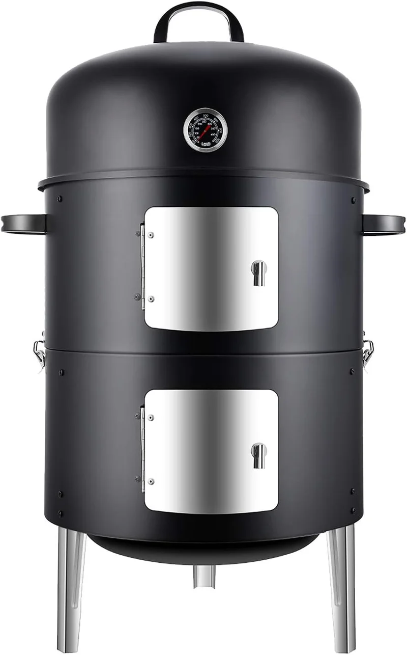 Realcook 17 Inch Charcoal Smoker Grill - Rank 3 in Best Smokers of 2025