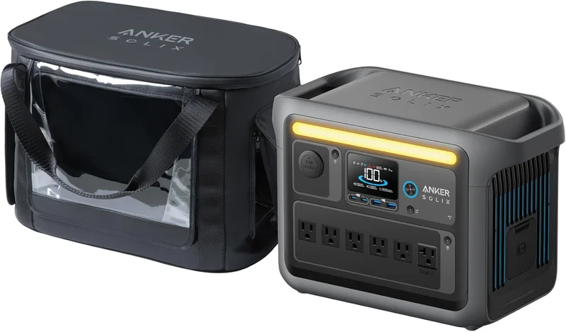 Anker SOLIX C1000 Portable Solar Generator - Rank 8 in Best Battery Powered Generator of 2025