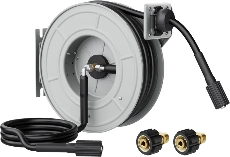 Giraffe Tools Auto Rewind Pressure Washer Hose Reel - Rank 6 in Best Pressure Washer Hose Reel of 2025