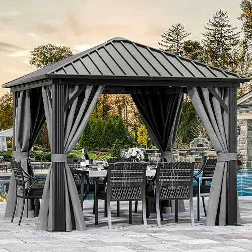 DWVO 10x10ft Heavy Duty Gazebo - Rank 4 in Best 10x10 Gazebo of 2025