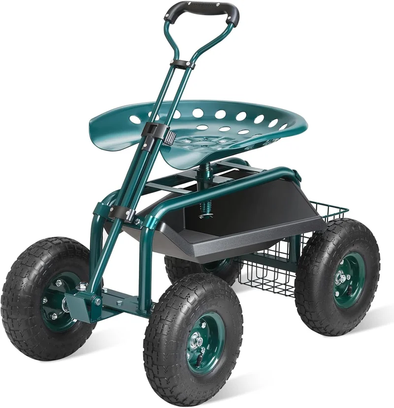 VEVOR Garden Cart with Swivel Seat - Rank 3 in Best Garden Cart of 2025