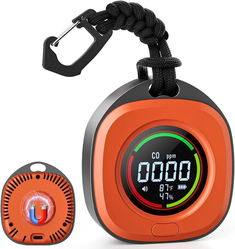 Portable Carbon Monoxide Detector with Temp/Humidity Sensor - Rank 7 in Best Carbon Monoxide Detector of 2025