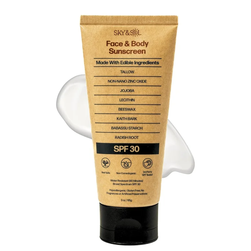 Sky and Sol Mineral Sunscreen SPF 30 - Rank 6 in Best Face Sunscreens of 2025