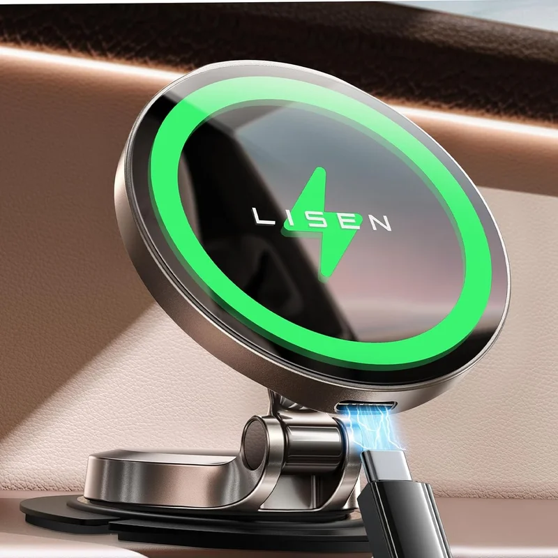 LISEN MagSafe Car Mount Charger 15W - Rank 3 in Best Wireless Car Charger of 2025