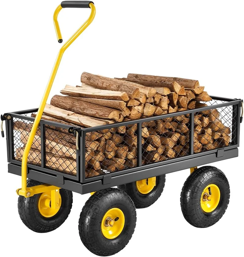 VEVOR Heavy Duty Garden Wagon Cart - Rank 2 in Best Garden Cart of 2025