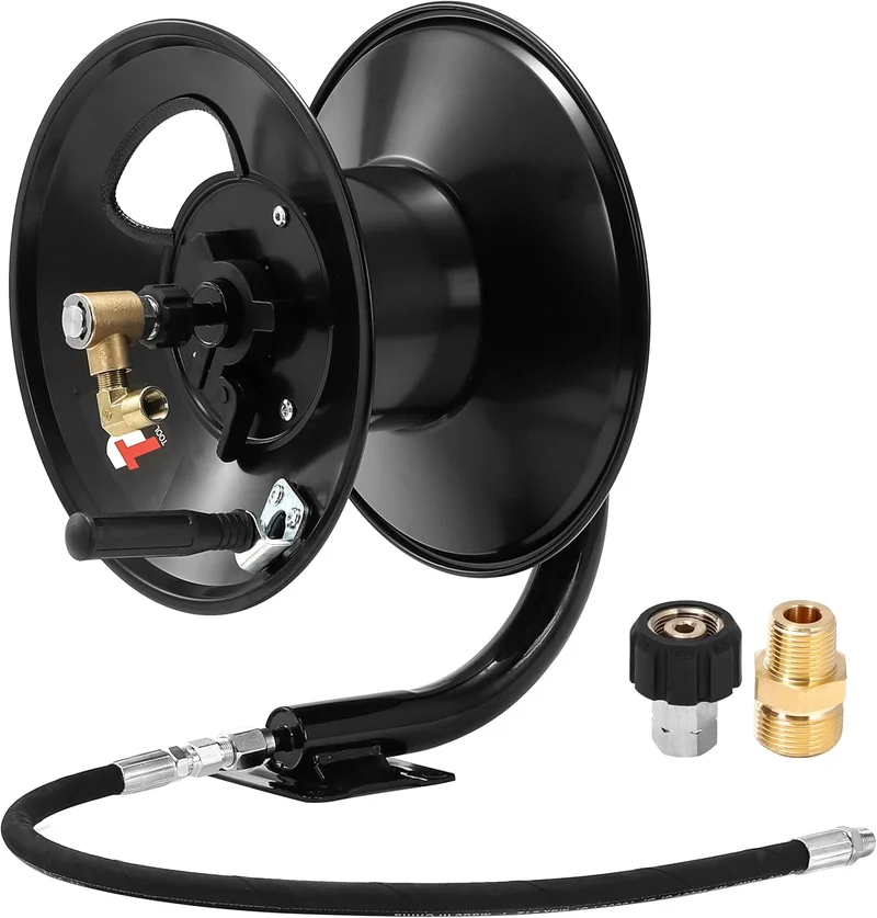 Tool Daily Pressure Washer Hose Reel, 100 FT Heavy Duty Steel - Rank 8 in Best Pressure Washer Hose Reel of 2025