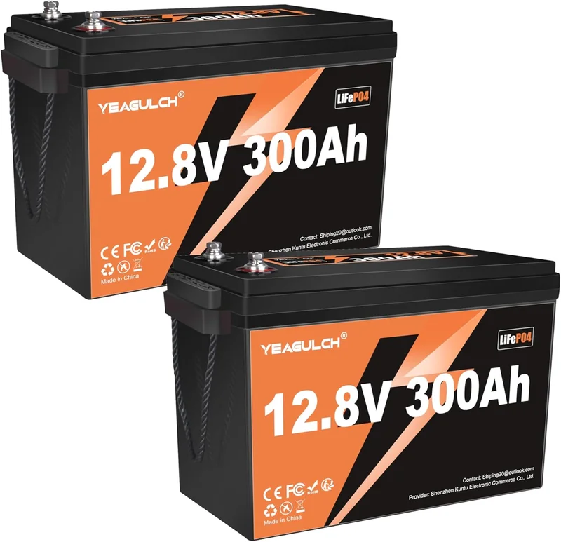 Yeagulch 12V 300Ah LiFePO4 Battery Pack - Rank 4 in Best Rv Batteries of 2025