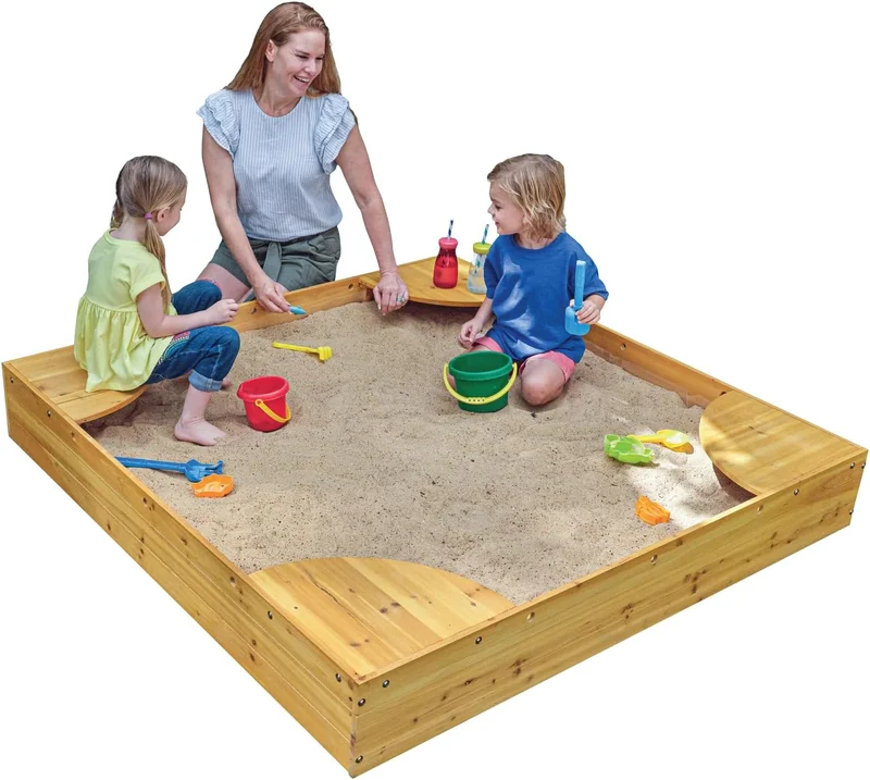 KidKraft Wooden Backyard Sandbox - Rank 10 in Best Sandbox of 2025