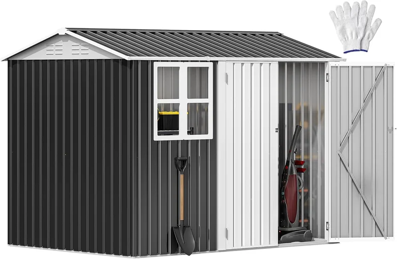 DWVO Large Steel Outdoor Storage Shed - Rank 2 in Best Cheap Sheds of 2025