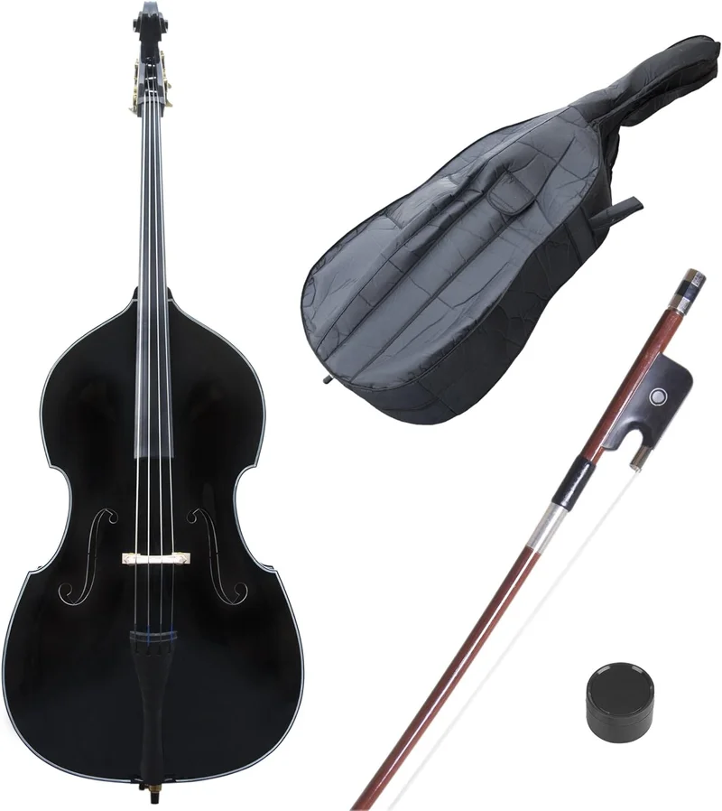 Cecilio CDB 4/4 Black Upright Double Bass - Rank 2 in Best Bass Saxophone of 2025