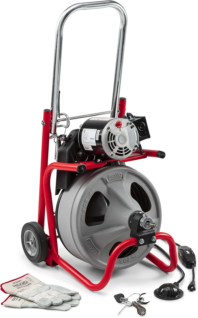 RIDGID K-400 Drain Cleaning Drum Machine Kit - Rank 4 in Best Drain Auger of 2025