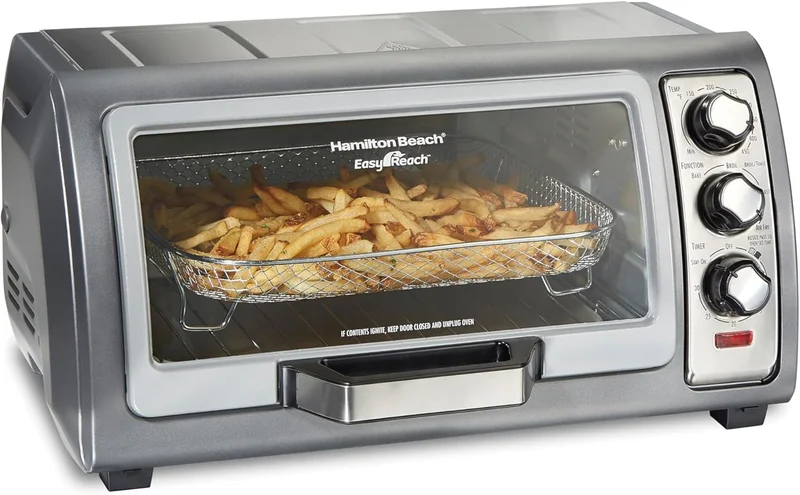 Hamilton Beach Easy Reach Sure-Crisp Air Fryer Oven - Rank 7 in Best Cuisinart Toaster Oven of 2025