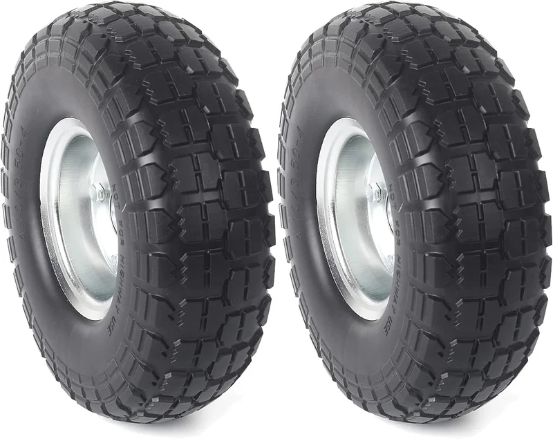 AR-PRO 10-Inch Solid Rubber Tire Wheels - Rank 10 in Best Wheelbarrows of 2025