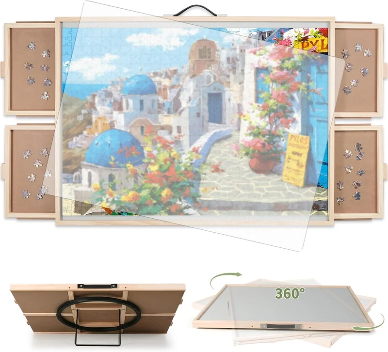 BuilderButler 2-in-1 Puzzle Board Table - Rank 10 in Best Puzzle Table of 2025