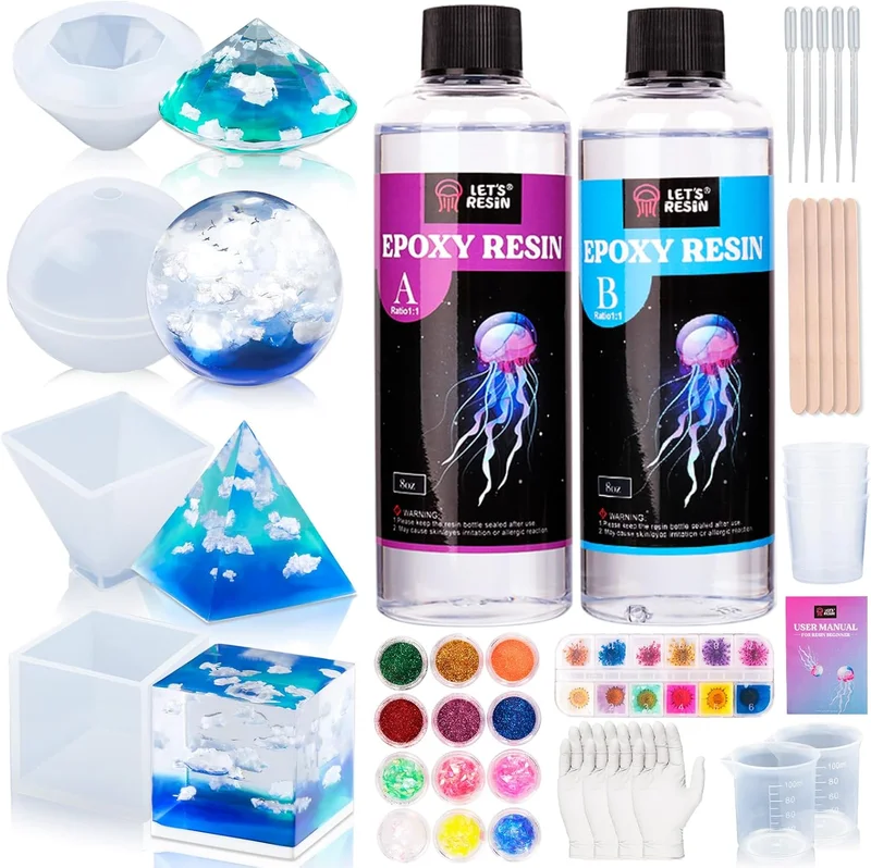 LET'S RESIN Epoxy Resin Art Kit - Rank 7 in Best Hand Casting Kit of 2025