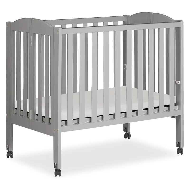 Dream On Me Folding Portable Crib Cool Grey - Rank 5 in Best Baby Crib of 2025