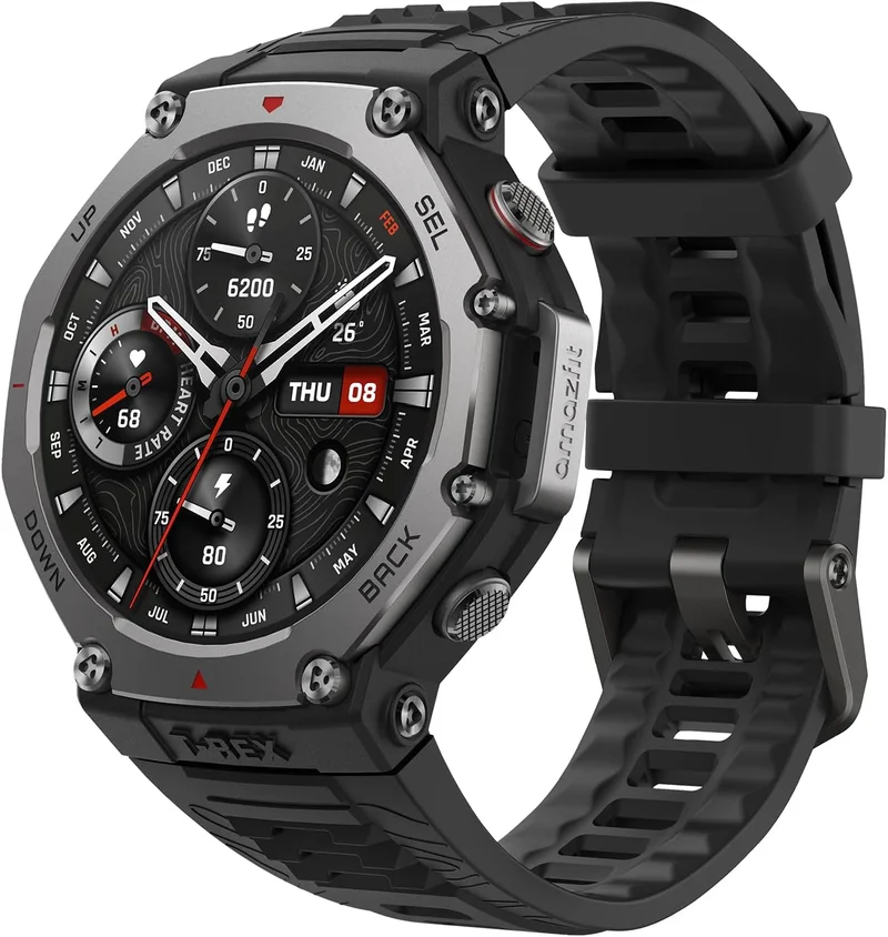Amazfit T-Rex 3 Rugged Smart Watch 48mm - Rank 7 in Smart Watches
