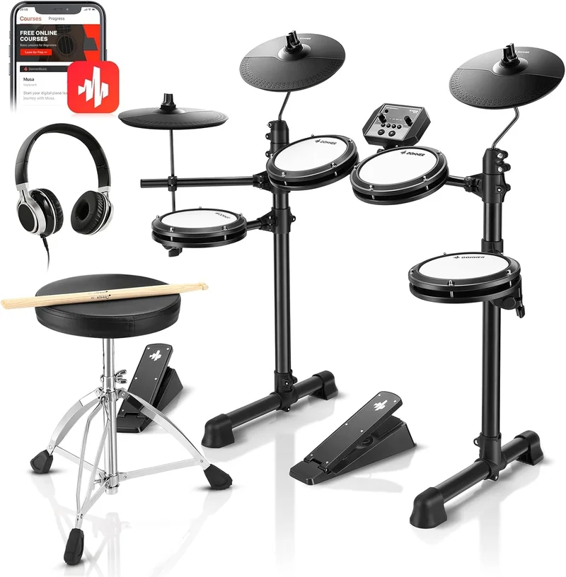 Donner DED-80 Electronic Drum Kit - Rank 9 in Best Drum Sets of 2025