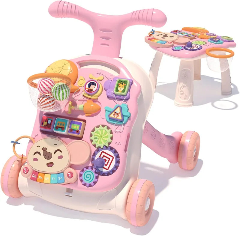 QDRAGON 3-in-1 Baby Walker Activity Center - Rank 10 in Best Infant Walkers of 2025