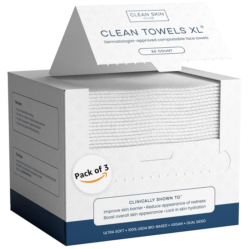 Clean Skin Club Towels XL, 150 Count - Rank 3 in Best Face Towel of 2025
