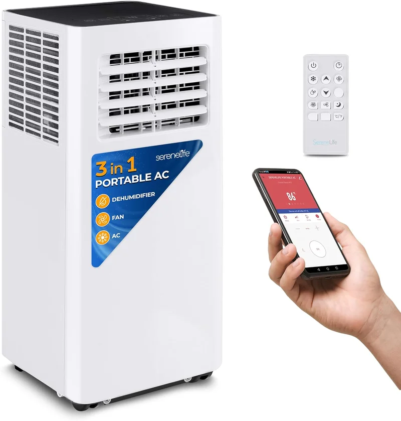 SereneLife SLPAC805W Portable Air Conditioner - Rank 8 in Best Portable Air Conditioners of 2025