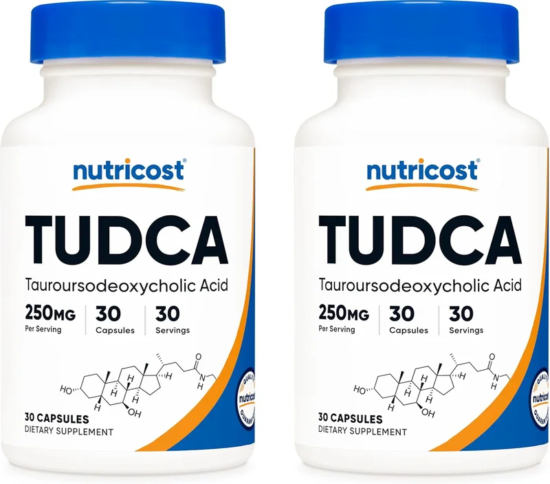 Nutricost Tudca 250mg, 30 Count (2 Bottles) - Rank 5 in Best Tudca of 2025