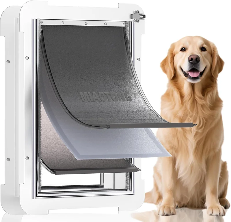 Steel Large Dog Door with Insulated Panels - Rank 10 in Best Dog Doors of 2025