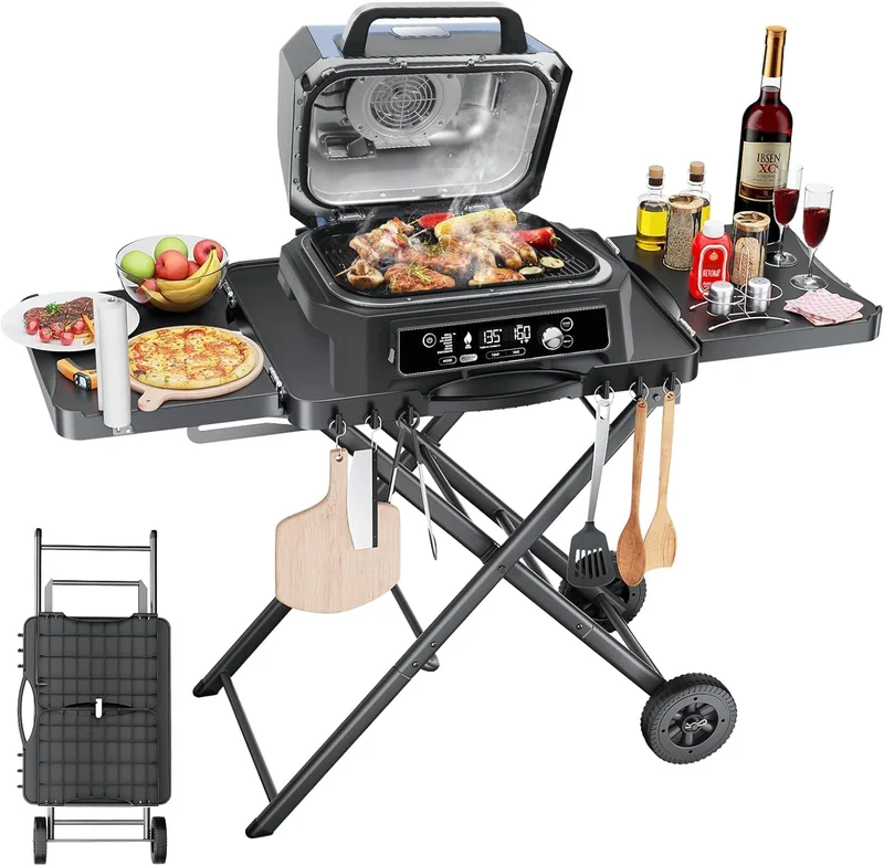 Hisencn Outdoor Grill Table Cart - Rank 10 in Best Ninja Grill of 2025