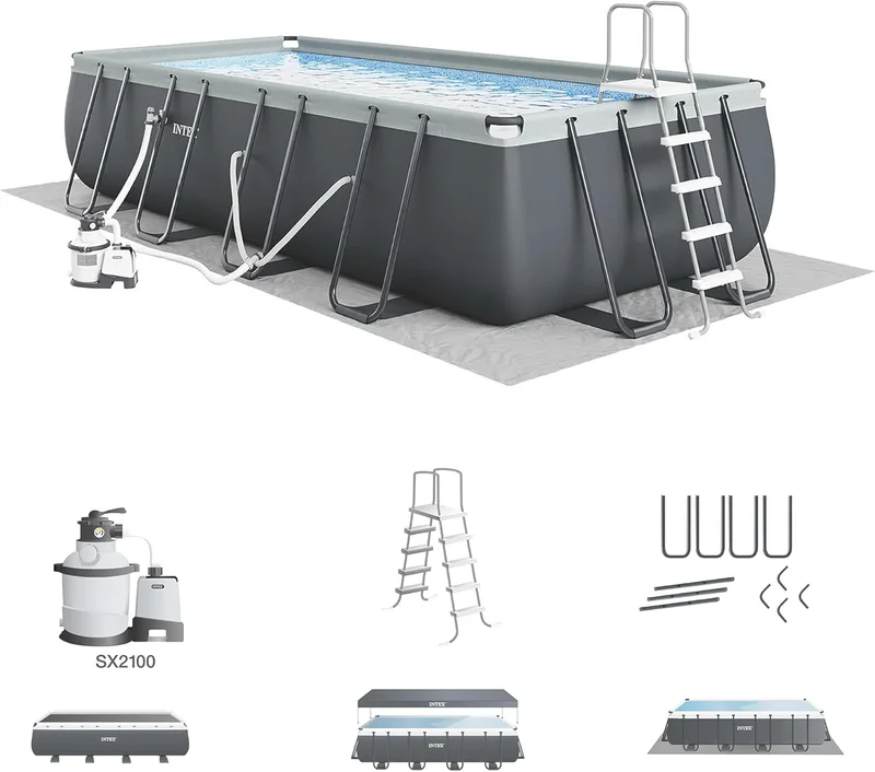 Intex Ultra XTR Deluxe Rectangular Pool Set - Rank 2 in Best Outdoor Swimming Pool of 2025