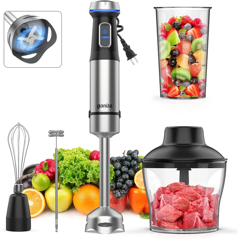 Ganiza 5-in-1 Immersion Blender 1000W - Rank 5 in Best Hand Mixer of 2025
