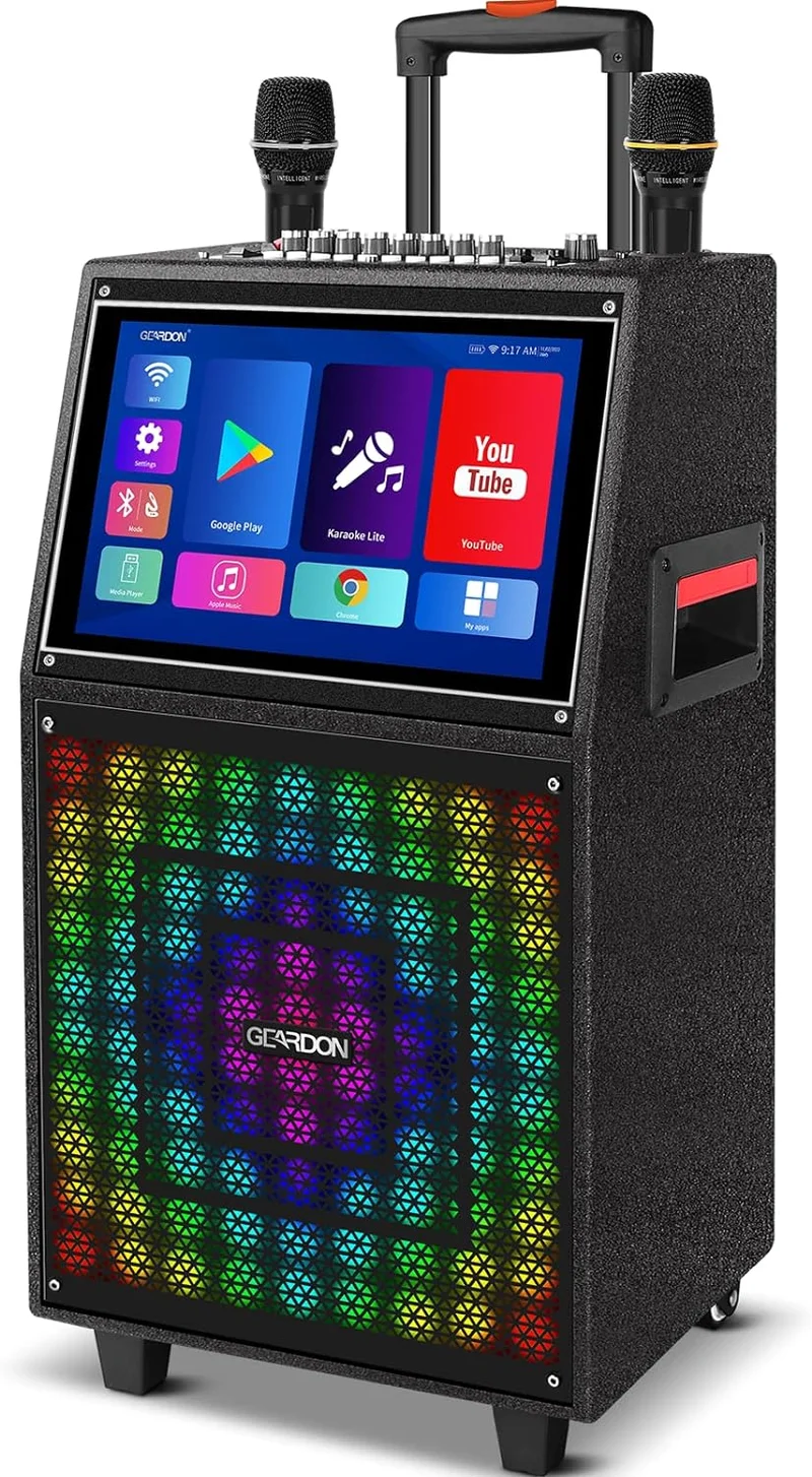 GEARDON Karaoke Machine with Lyrics Display - Rank 5 in Karaoke Machines