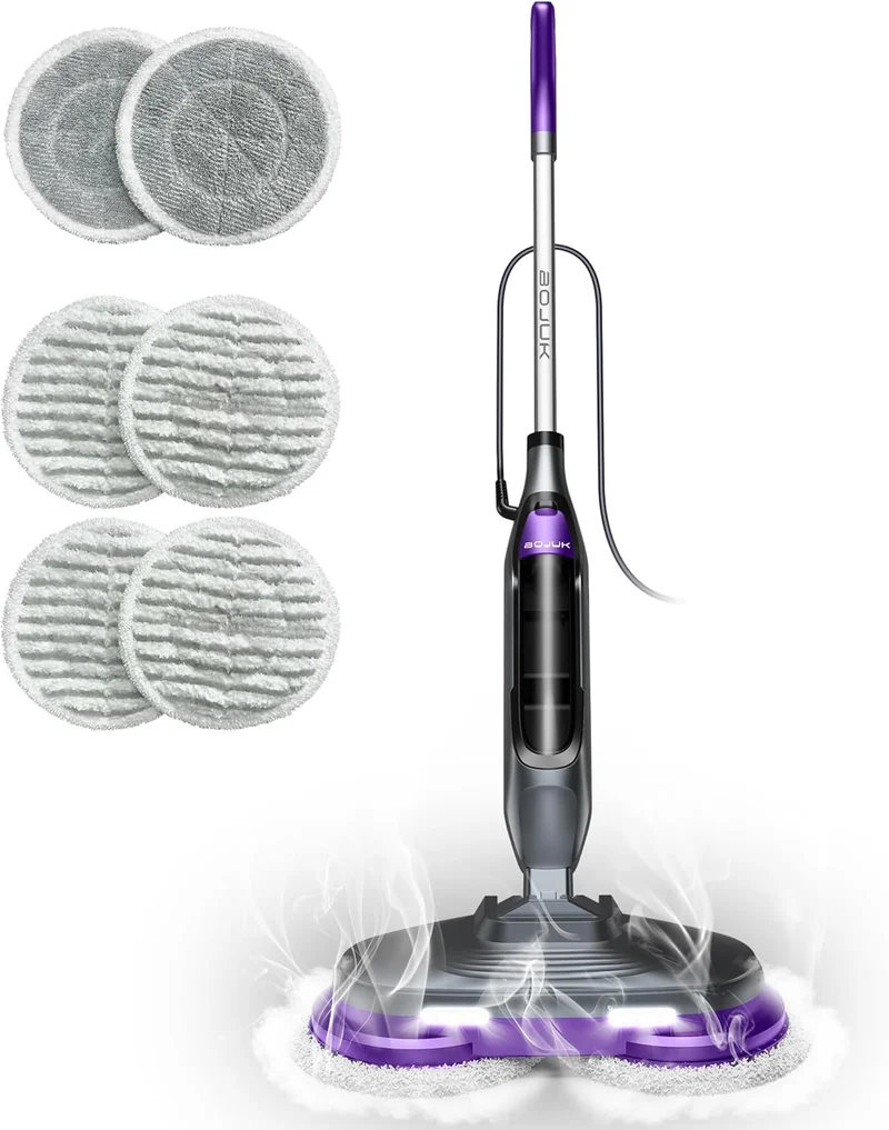 BOJUK F2 Steam Spin Scrub Mop - Rank 10 in Best Top Steam Mops of 2025