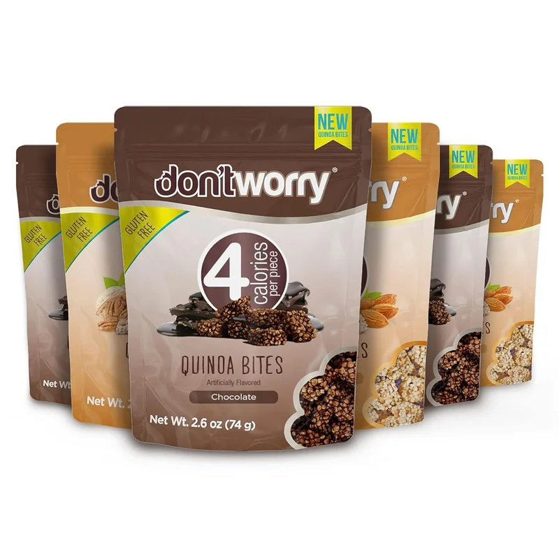 Don't Worry Almond Pecan Quinoa Bites - Rank 7 in Best Low Calorie Snack of 2025
