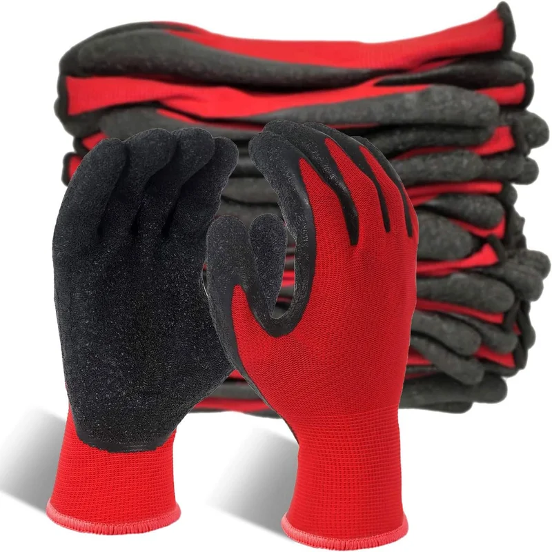 Evridwear Latex Coated Safety Work Gloves - Rank 8 in Best Work Gloves of 2025