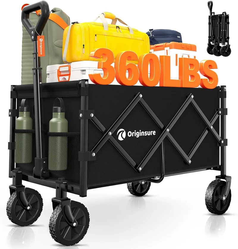 Originsure Collapsible Wagon Cart - Rank 8 in Best Folding Shopping Cart of 2025