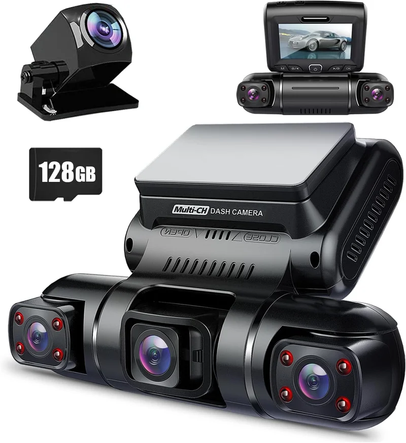 PRUVEEO 360 Degree 4 Channel Dash Cam - Rank 3 in Best Car Camera of 2025