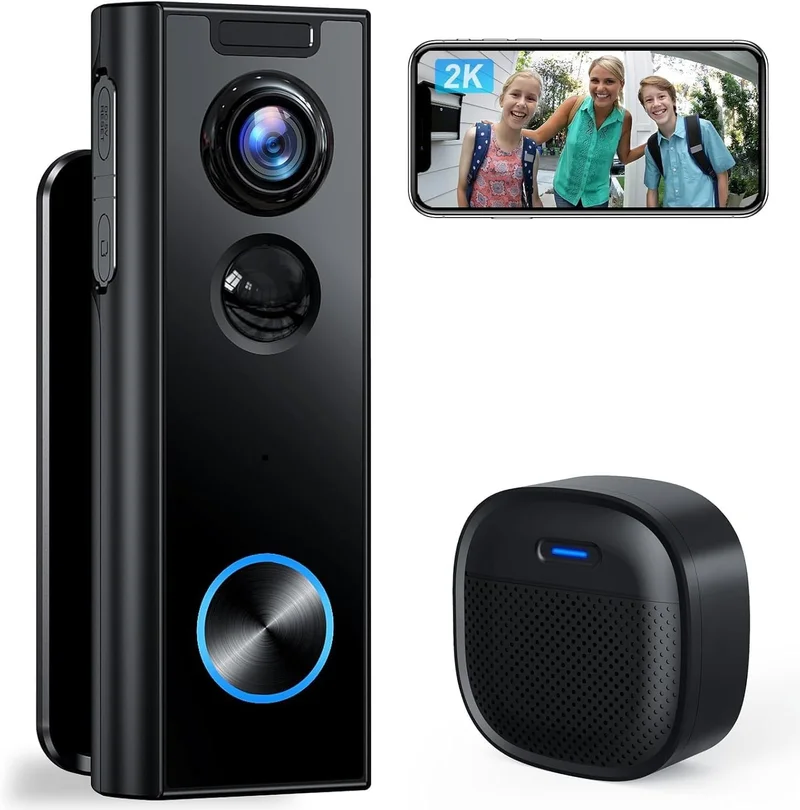XTU Wireless Doorbell Camera 2K Video - Rank 5 in Best Ring Doorbell of 2025