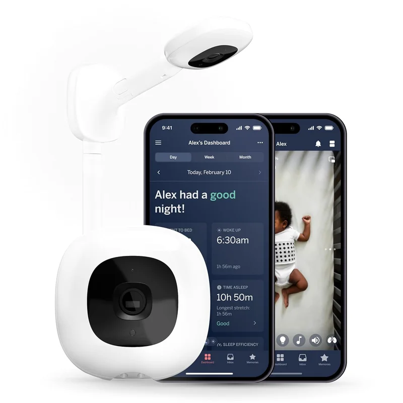 Nanit Pro Smart Baby Monitor & Wall Mount - Rank 8 in Best Baby Camera of 2025