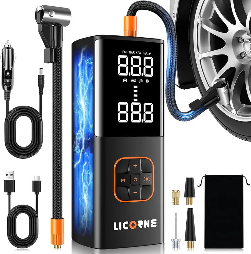 LICORNE Portable Tire Inflator Compressor - Rank 10 in Best Portable Tire Inflator of 2025
