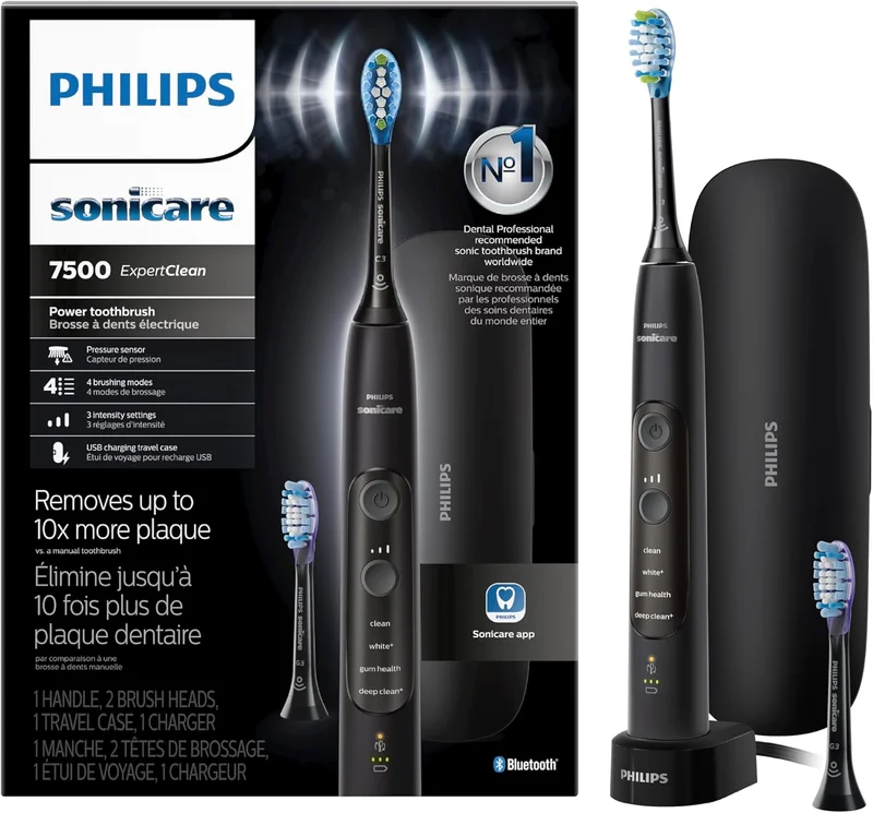 Philips Sonicare ExpertClean 7500 Electric Toothbrush - Rank 7 in Best Adult Electric Toothbrush of 2025