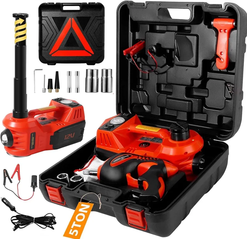 Electric Car Jack Kit with Impact Wrench - Rank 9 in Best Electric Car Jack of 2025