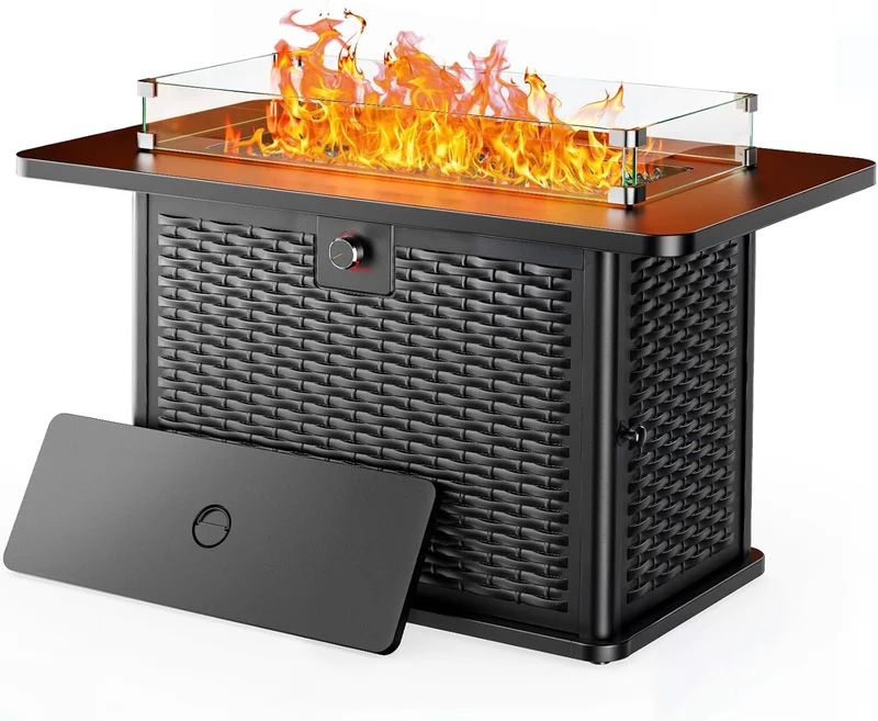 Ciays 43-Inch Rectangular Propane Fire Pit Table - Rank 8 in Best Housewise Fire Pit of 2025