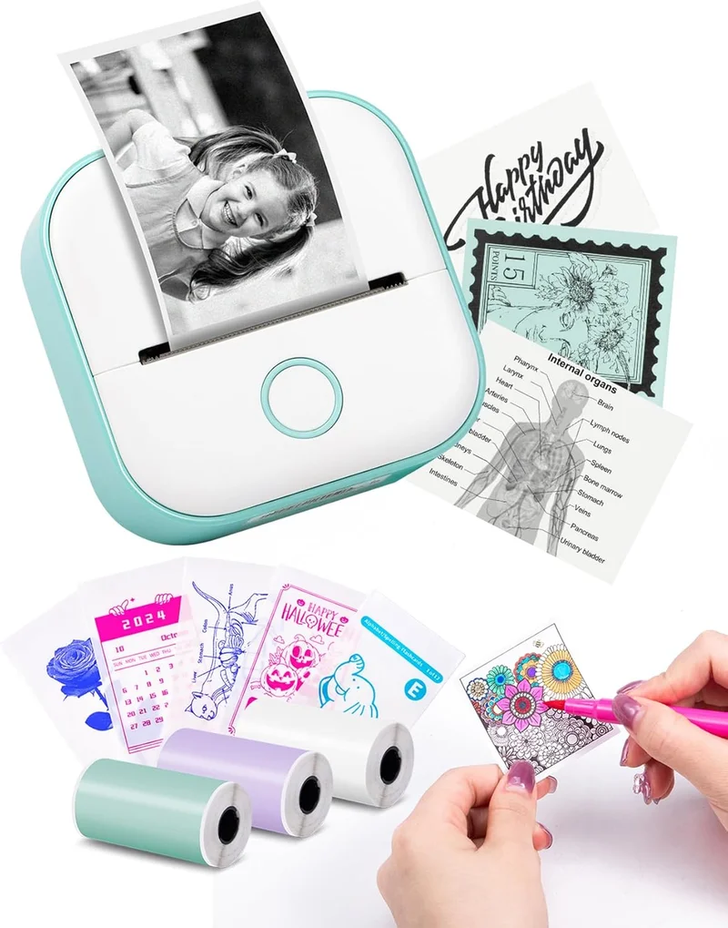 Memoking T02 Mini Portable Thermal Printer - Rank 7 in Best Iphone Photo Printer of 2025
