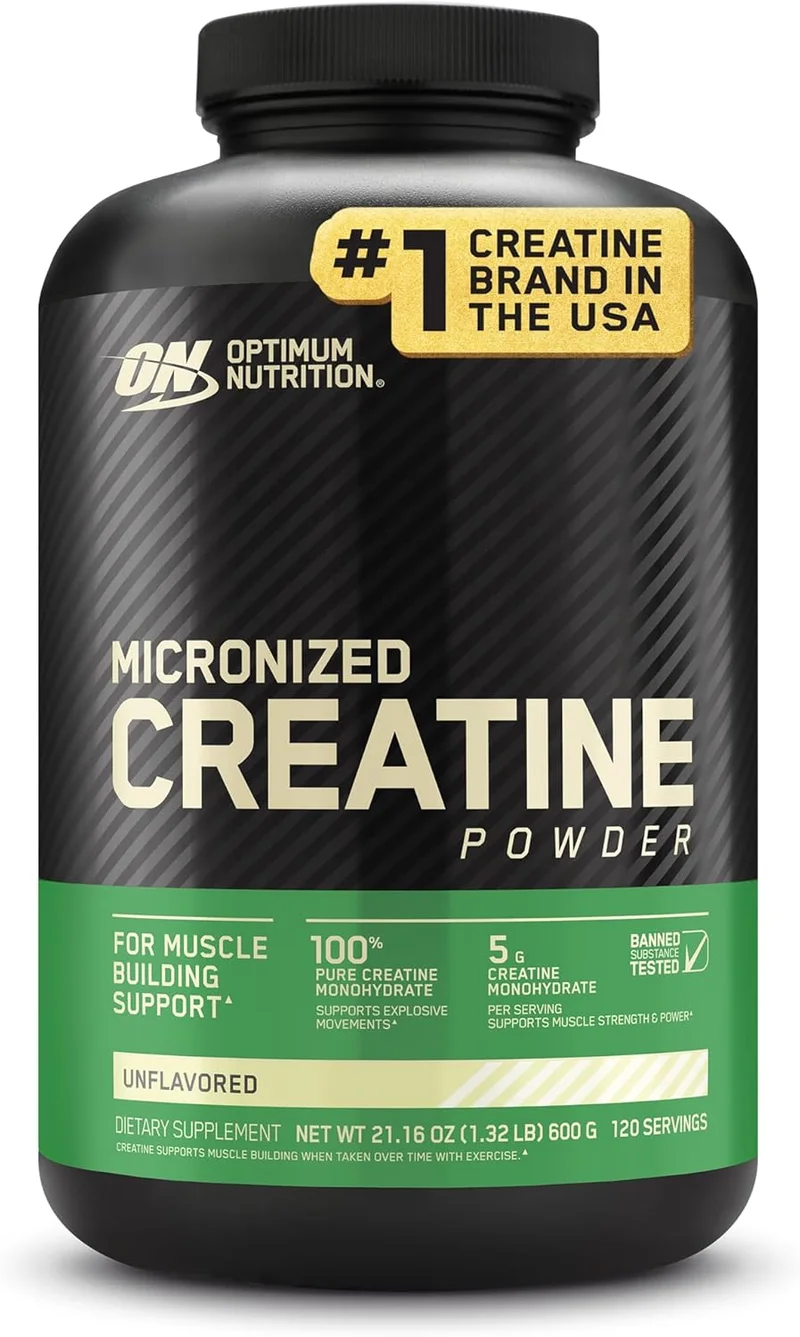 Optimum Nutrition Creatine Monohydrate Powder, Unflavored, 120 Servings - Rank 10 in Best Creatine Monohydrate of 2025