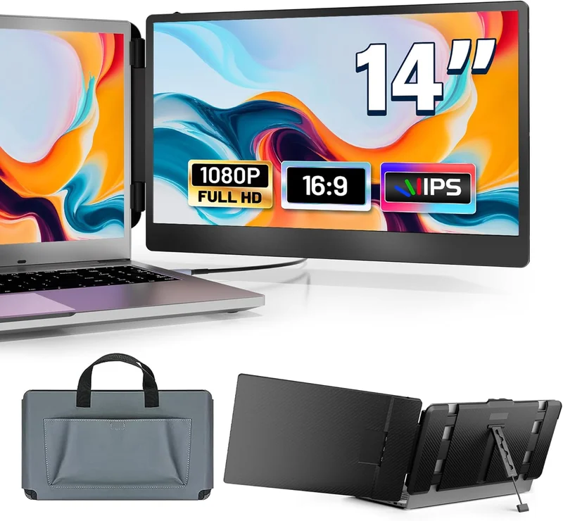 Domyfan 14" Laptop Monitor Extender - Rank 5 in Best Laptop Screen Extender of 2025