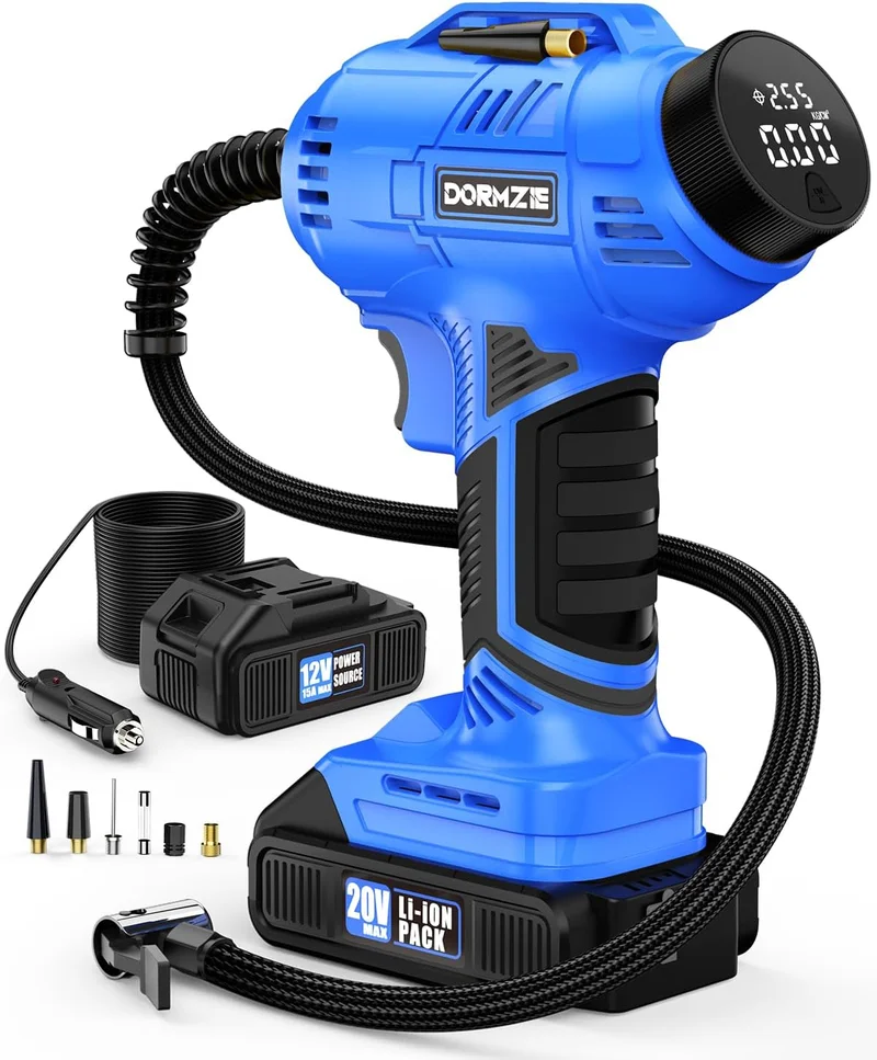 Dormzie Portable Tire Inflator 150 PSI - Rank 3 in Best Portable Air Compressor of 2025