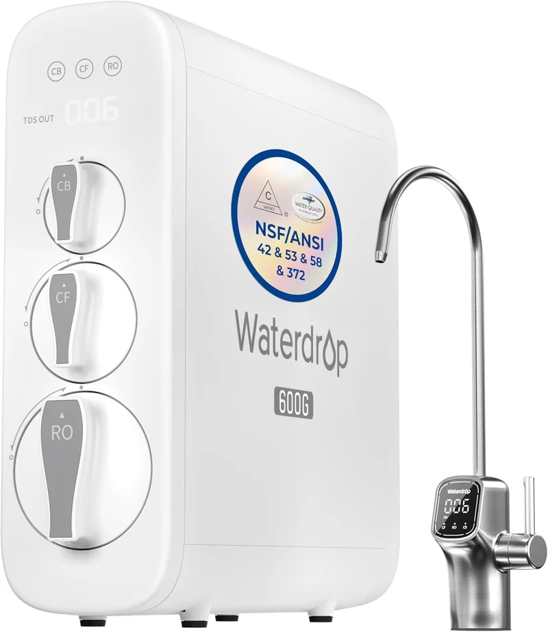 Waterdrop G3 Tankless Reverse Osmosis System - Rank 5 in Best Water Softener of 2025
