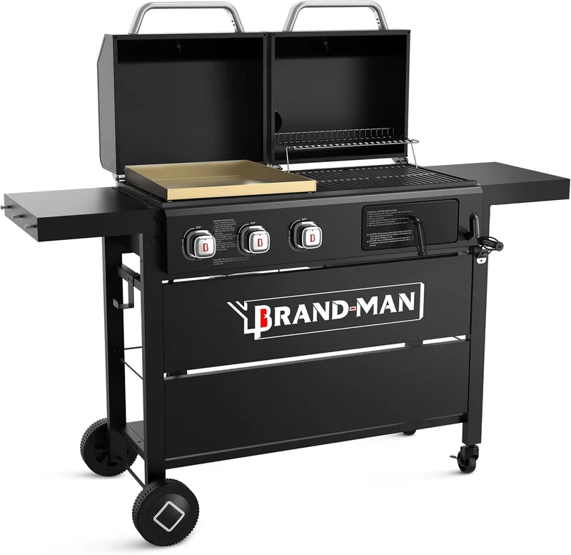 Brand-Man Dual Fuel Grill Combo - Rank 8 in Best Grill Griddle Combo of 2025